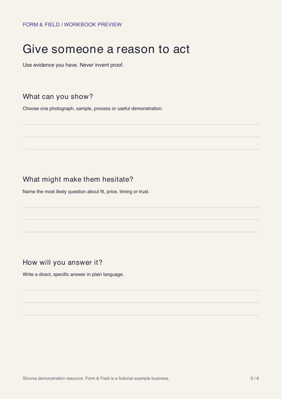Page 3 of 6: Gather useful proof