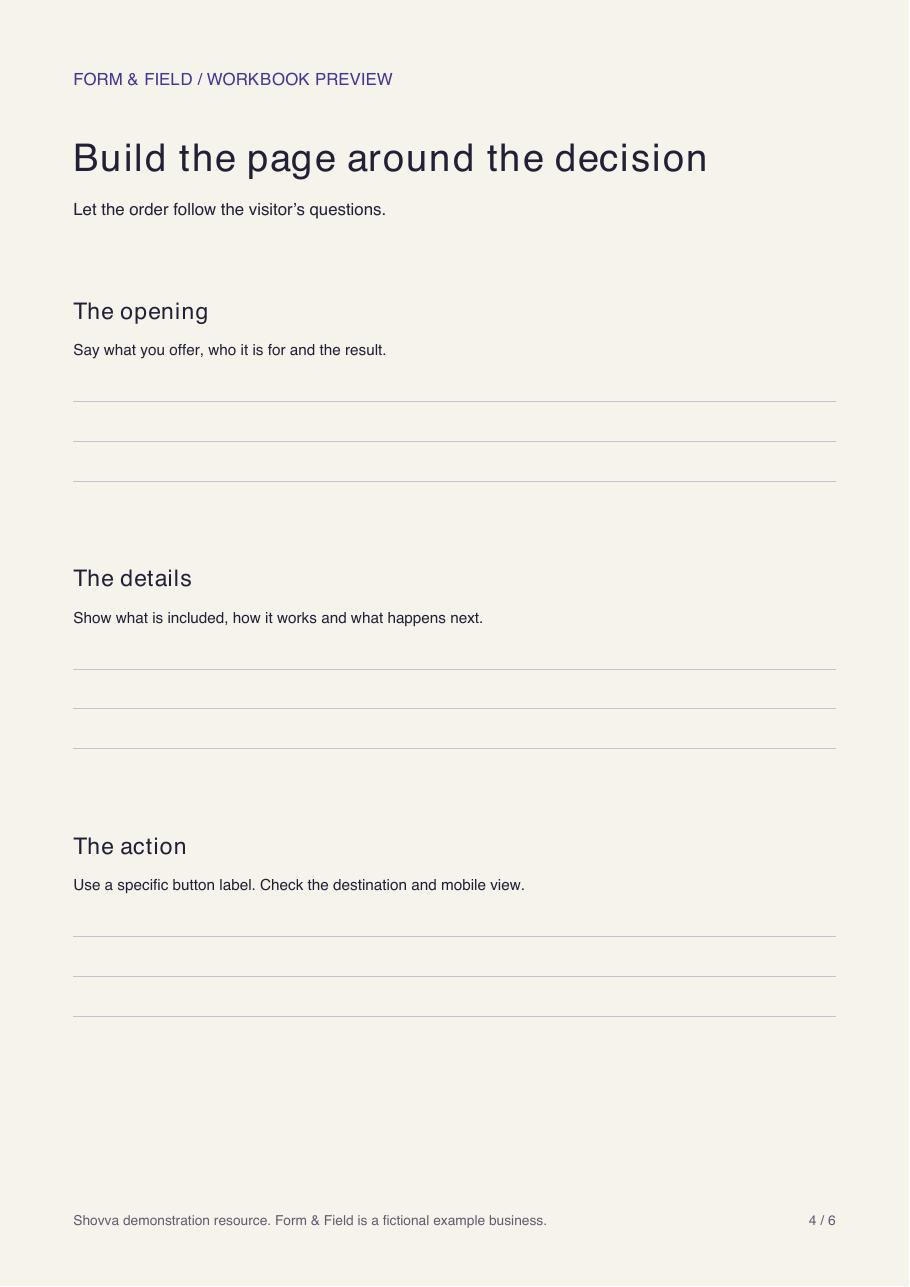 Page 4 of 6: Build a useful page