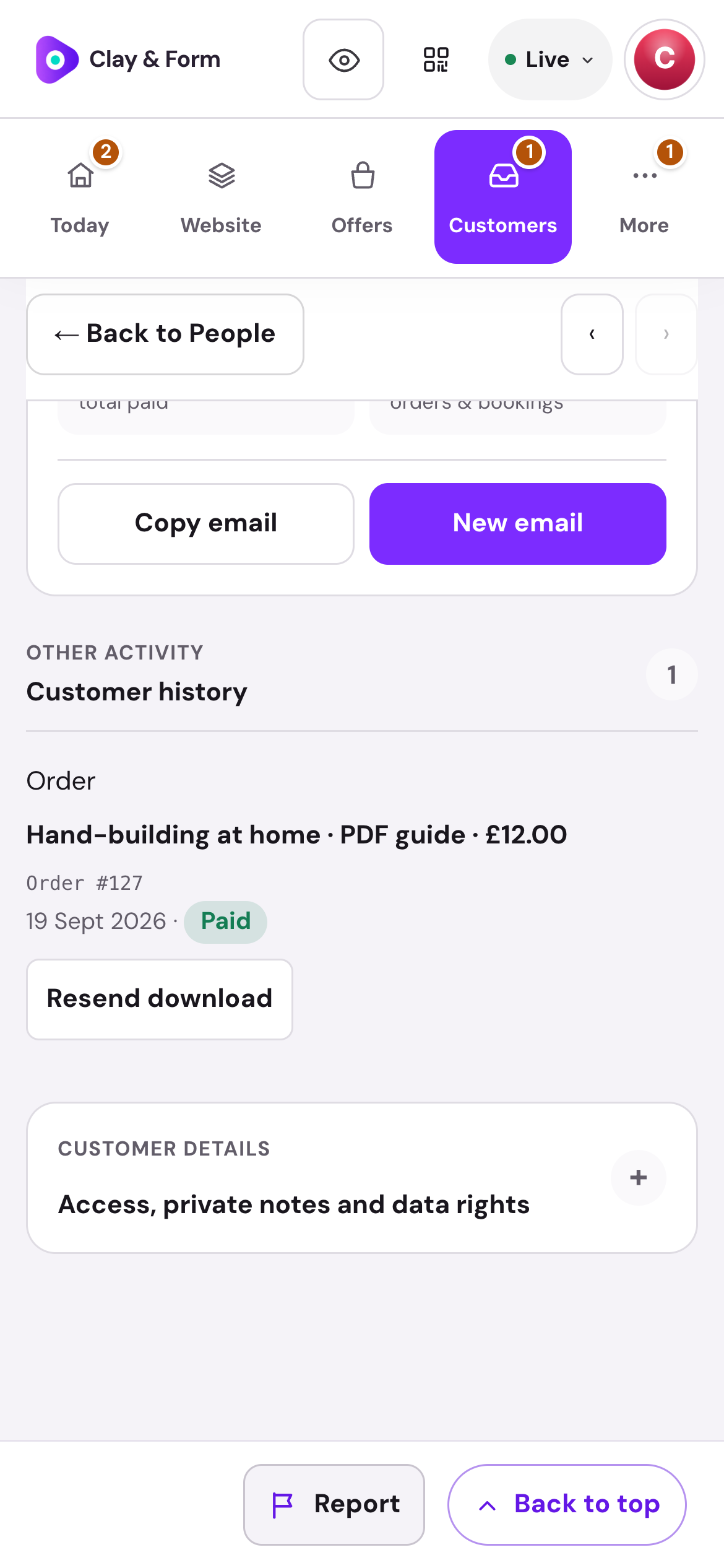 Keep the purchase and access details together. — actual Shovva demonstration